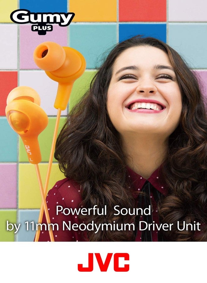 JVC HAFX5D Gumy Plus Inner Ear Headphones (Orange) - Image 4